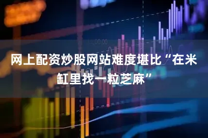 网上配资炒股网站难度堪比“在米缸里找一粒芝麻”